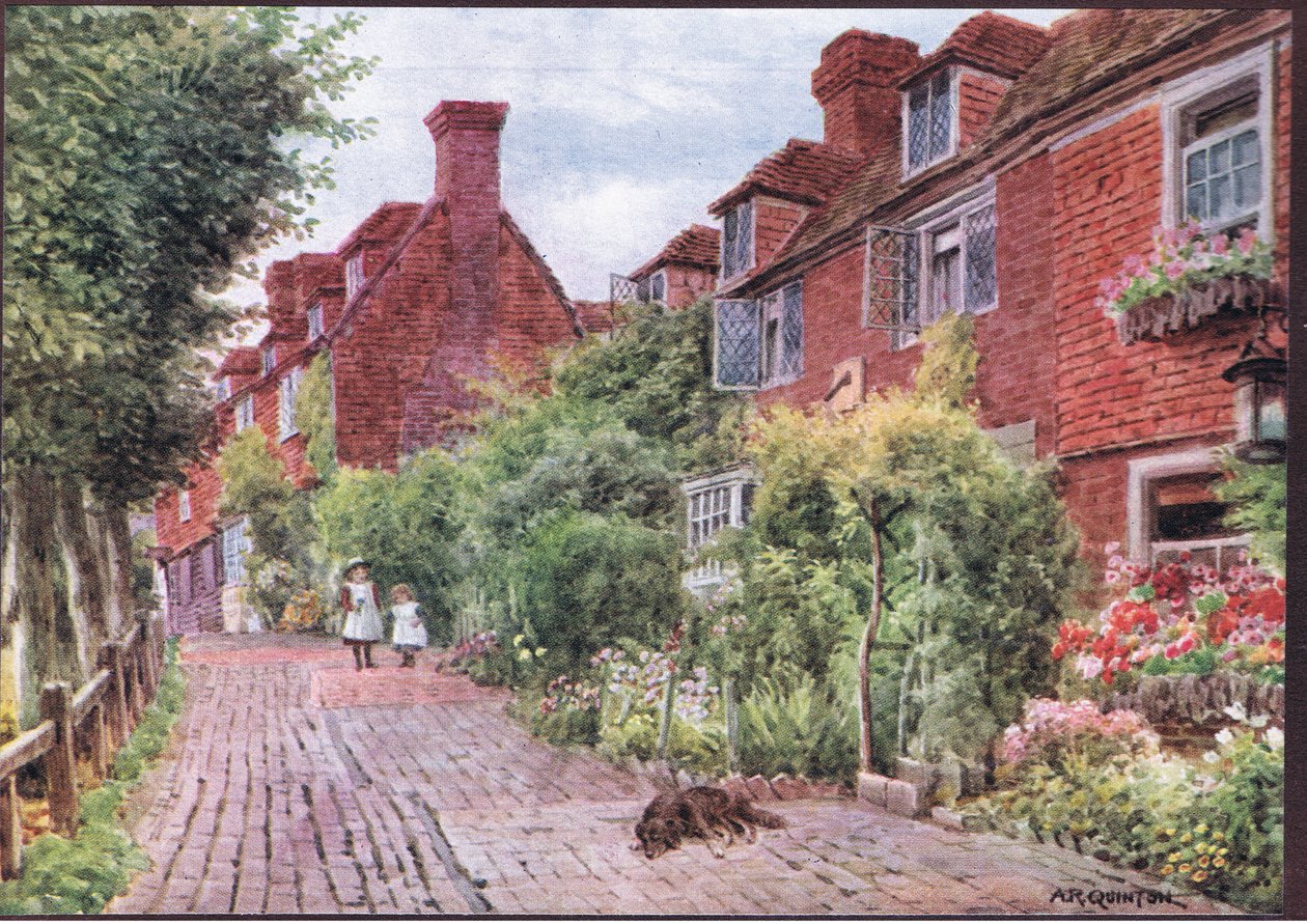 The Walks, Groombridge, Kent, da The Cottages and the Village Life of Rural England pubblicato da Dent & Sons Limited, 1912 da Alfred Robert Quinton