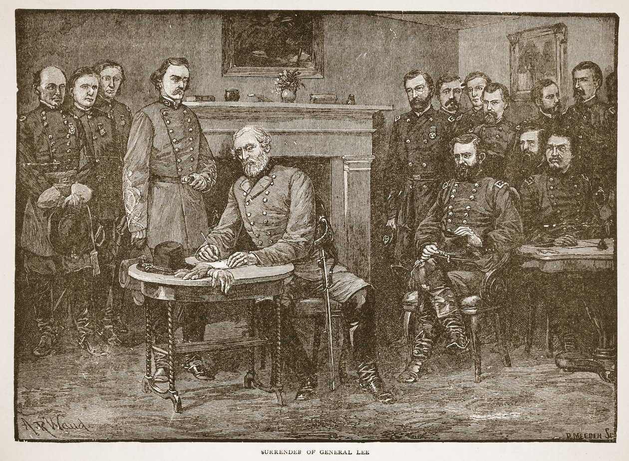 Resa del generale Lee, da un libro pub. 1896 da Alfred Rudolph Waud