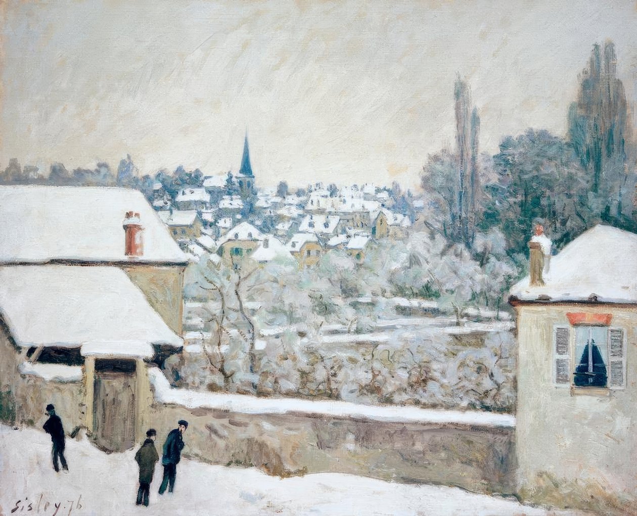 Alfred Sisley, Inverno a Louveciennes da Alfred Sisley
