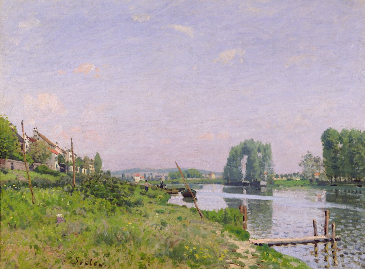 Ile Saint-Denis, 1872 da Alfred Sisley