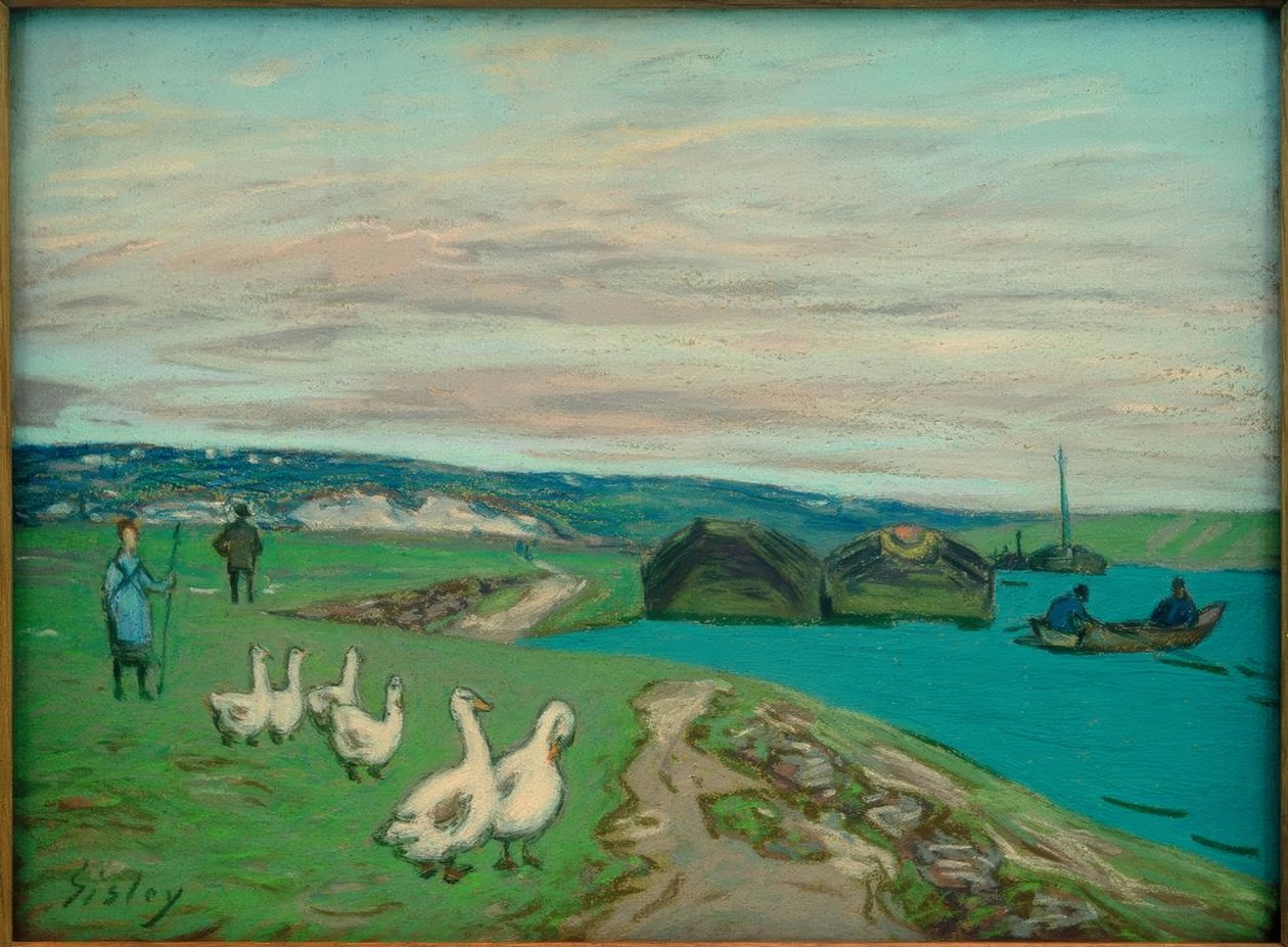 La guardiana delle oche da Alfred Sisley