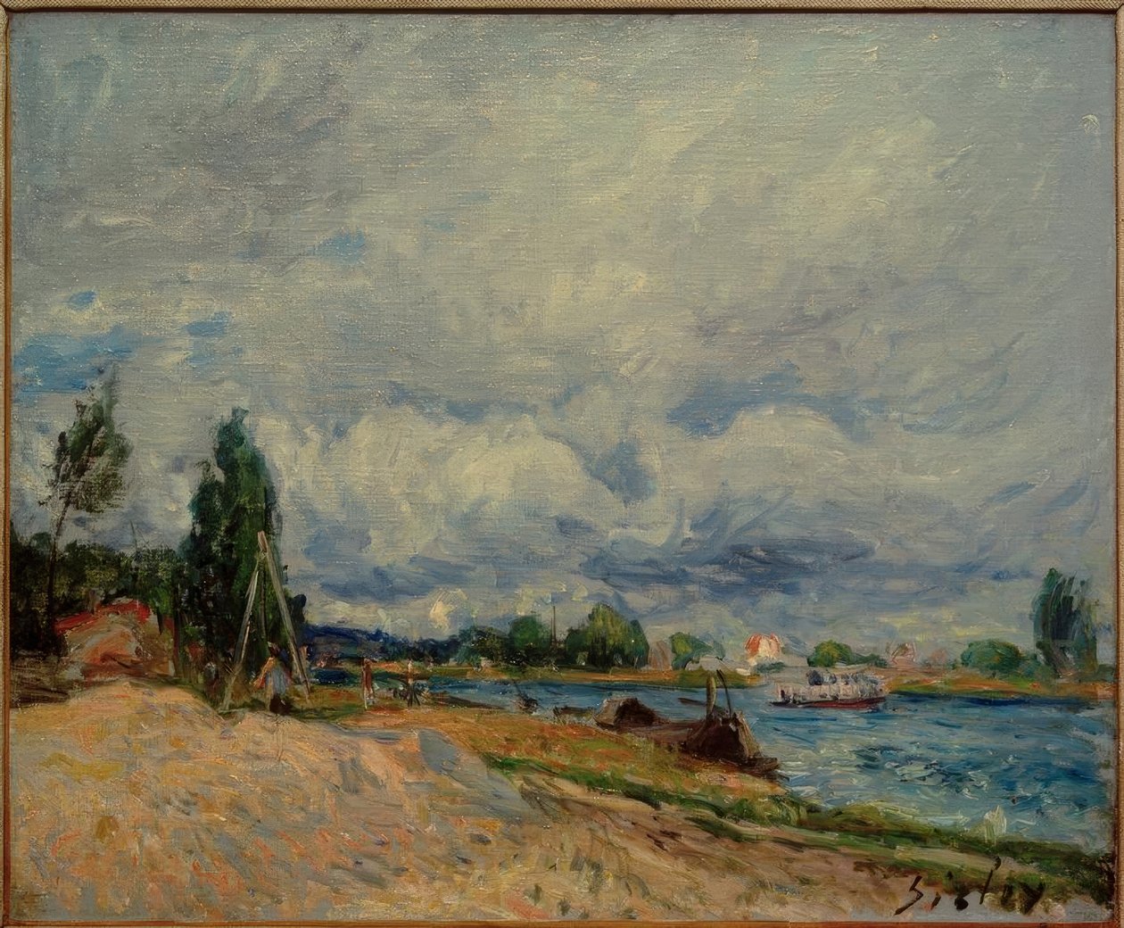 Le rive del Loing da Alfred Sisley