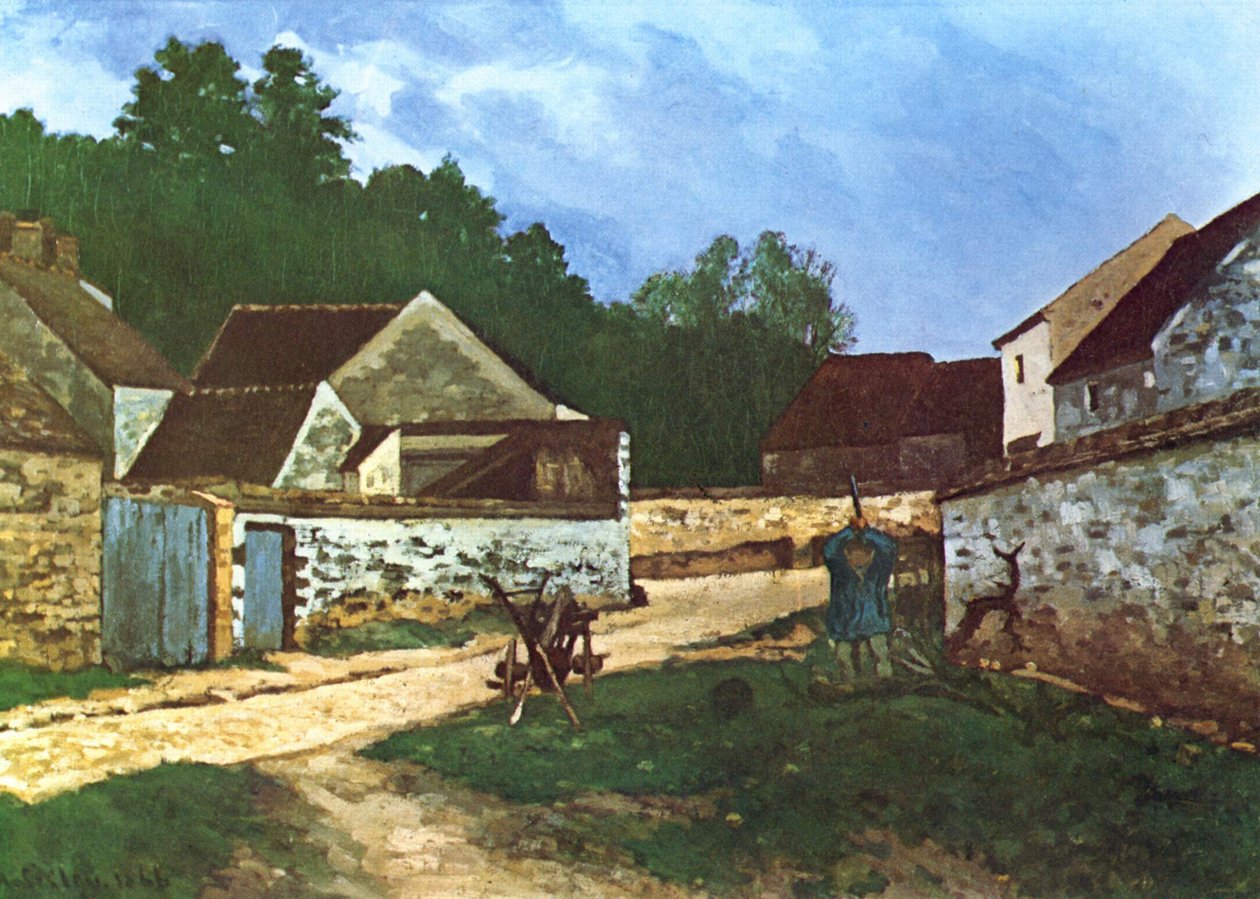Strada del villaggio a Marlotte da Alfred Sisley