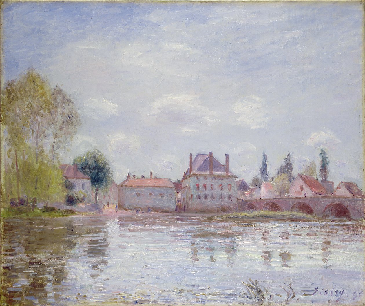 Il ponte a Moret-sur-Loing da Alfred Sisley