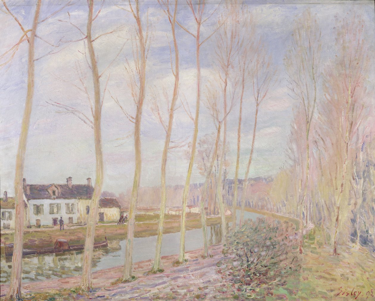 Il canale di Loing, 1892 da Alfred Sisley