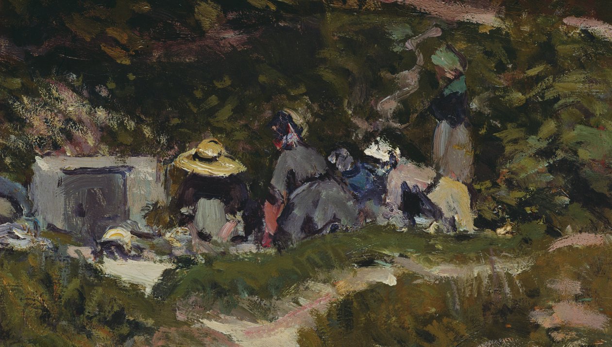 Donne che lavano (dettaglio) da Alfred Sisley