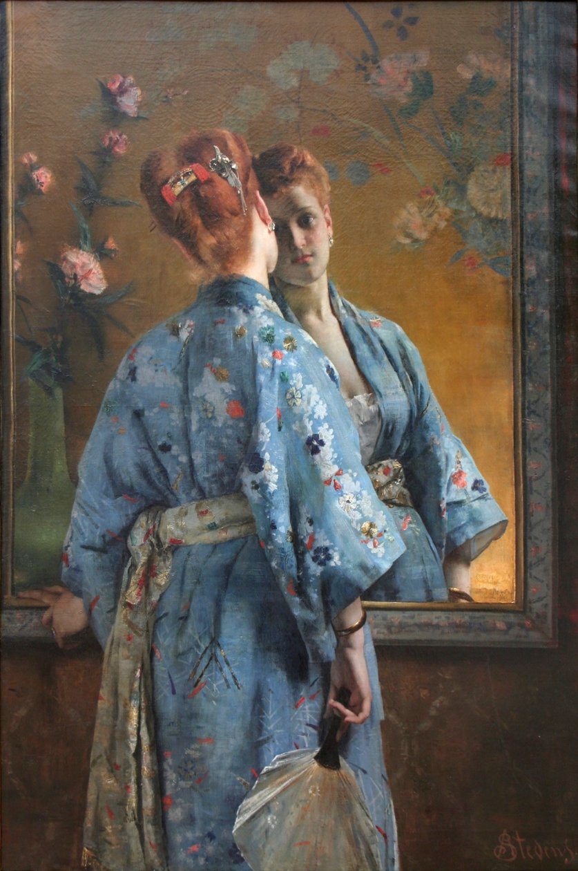 La parigina giapponese da Alfred Emile Stevens