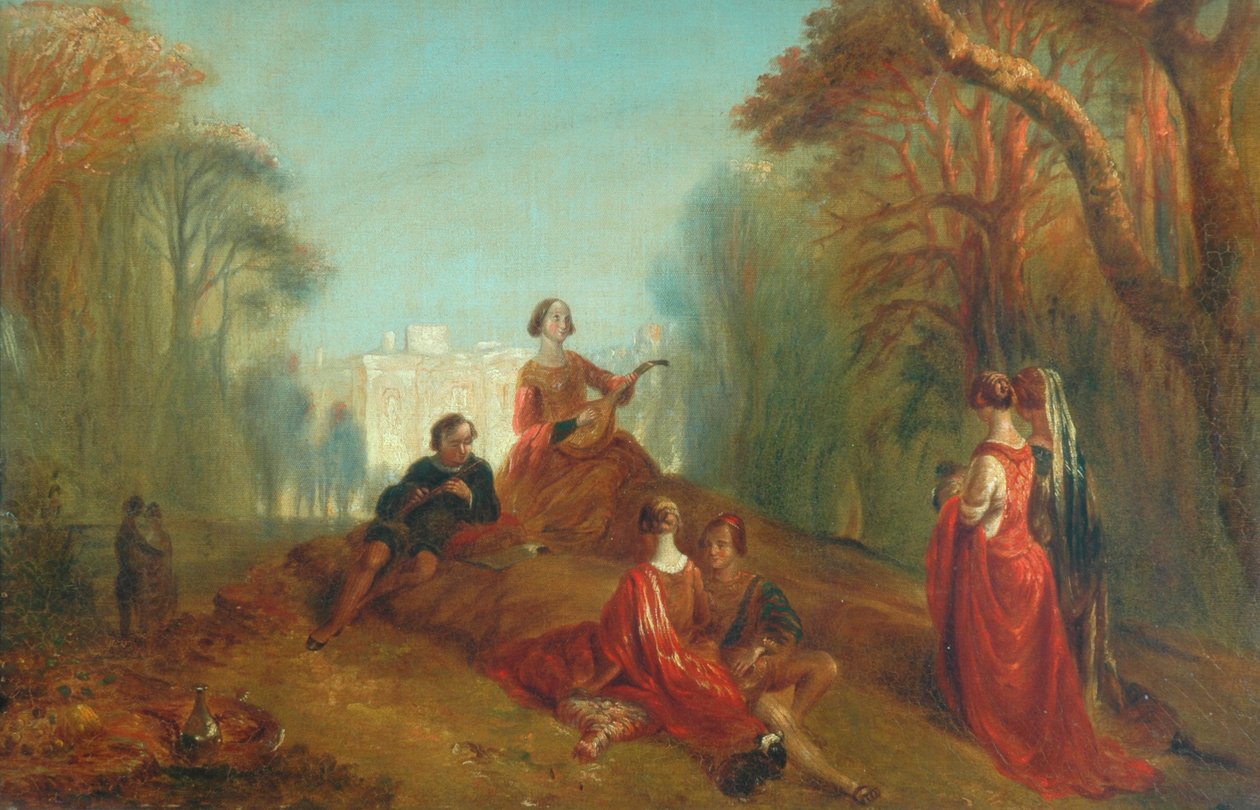 Figure in un parco da Alfred Woolmer