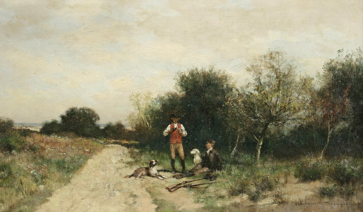 Cacciatori in pausa da Alfred Wordsworth Thompson