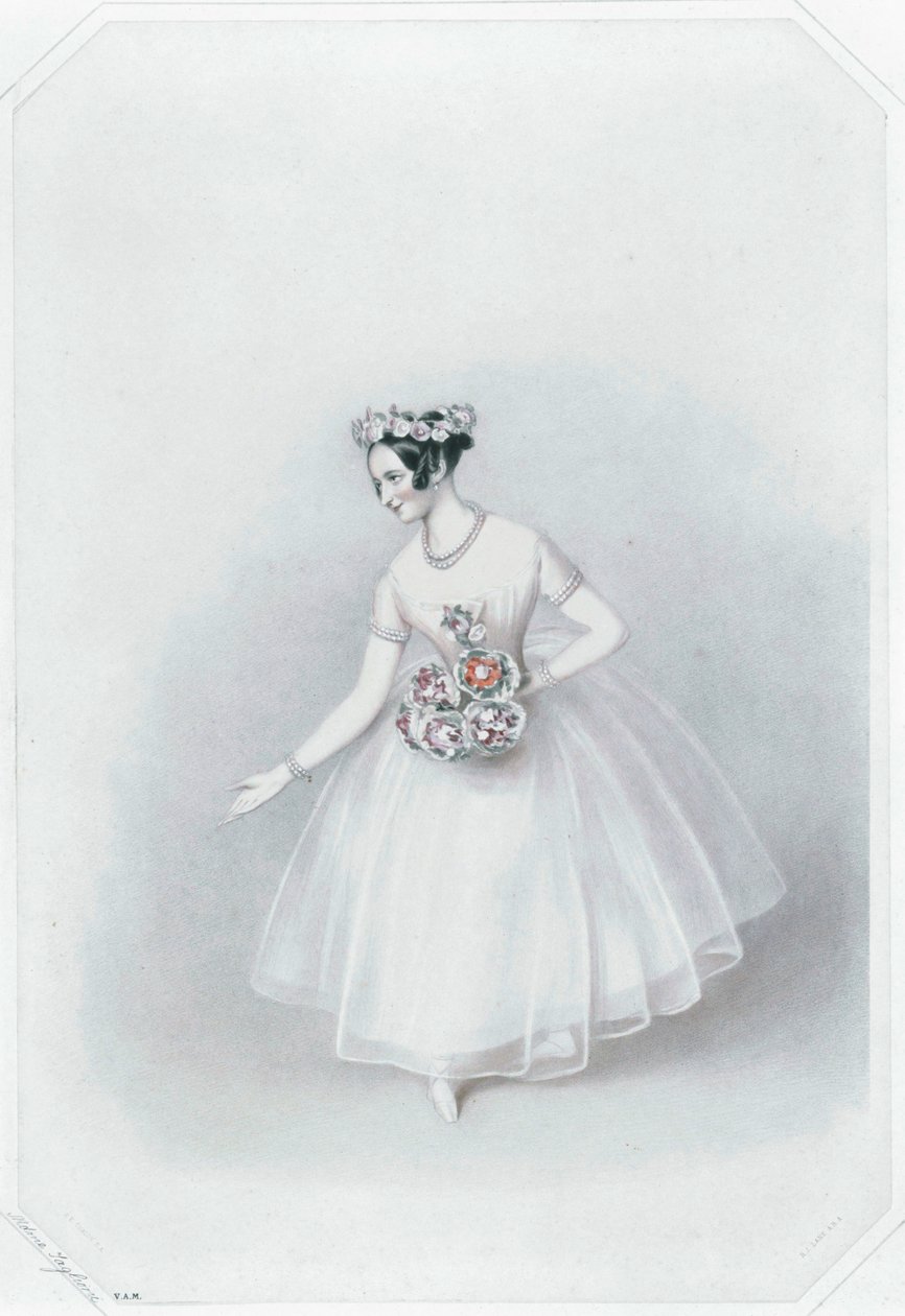 Marie Taglioni, la più famosa ballerina ... (stampa a colori) da Alfred Edward Chalon