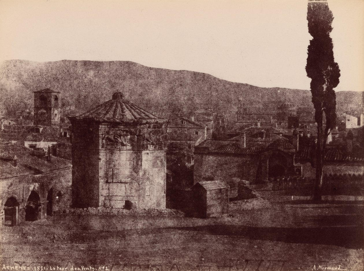 La Tour des Vents, Atene (Torre dei Venti, Atene), 1851 (foto) da Alfred Nicolas Normand