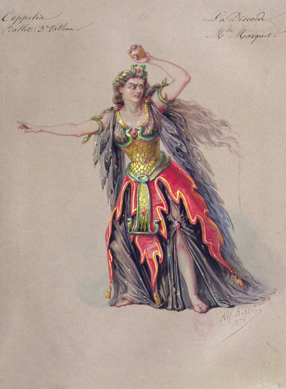 Costume per Discordia nel balletto 