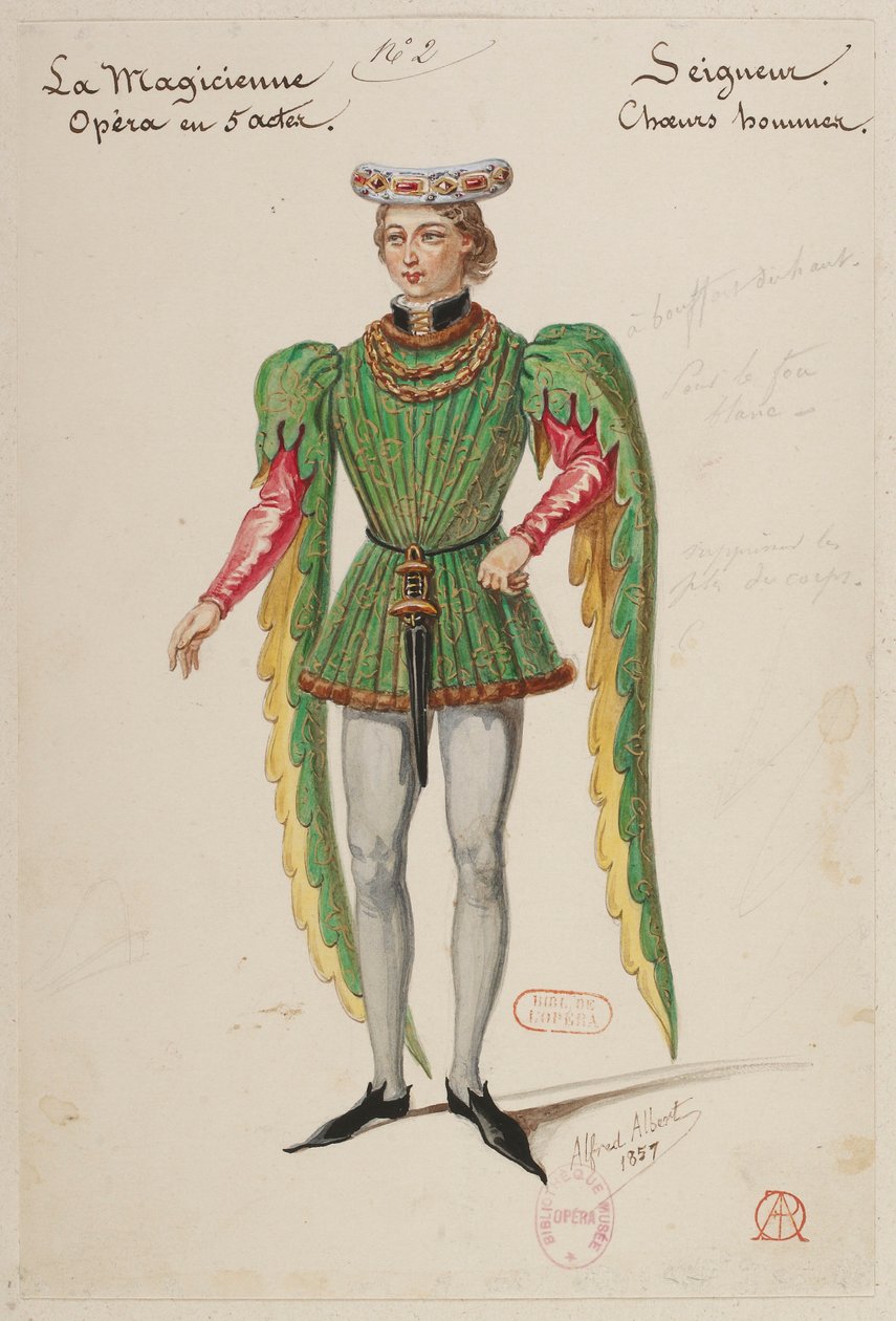 Halévy - La magicienne - modelli di costume di Alfred Albert - 02. Seigneur, coro maschile da Alfred Albert
