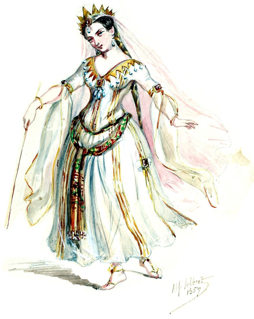 Halévy - La magicienne - modelli in costume di Alfred Albert - 10. fate, coro delle signore (ritoccato) da Alfred Albert