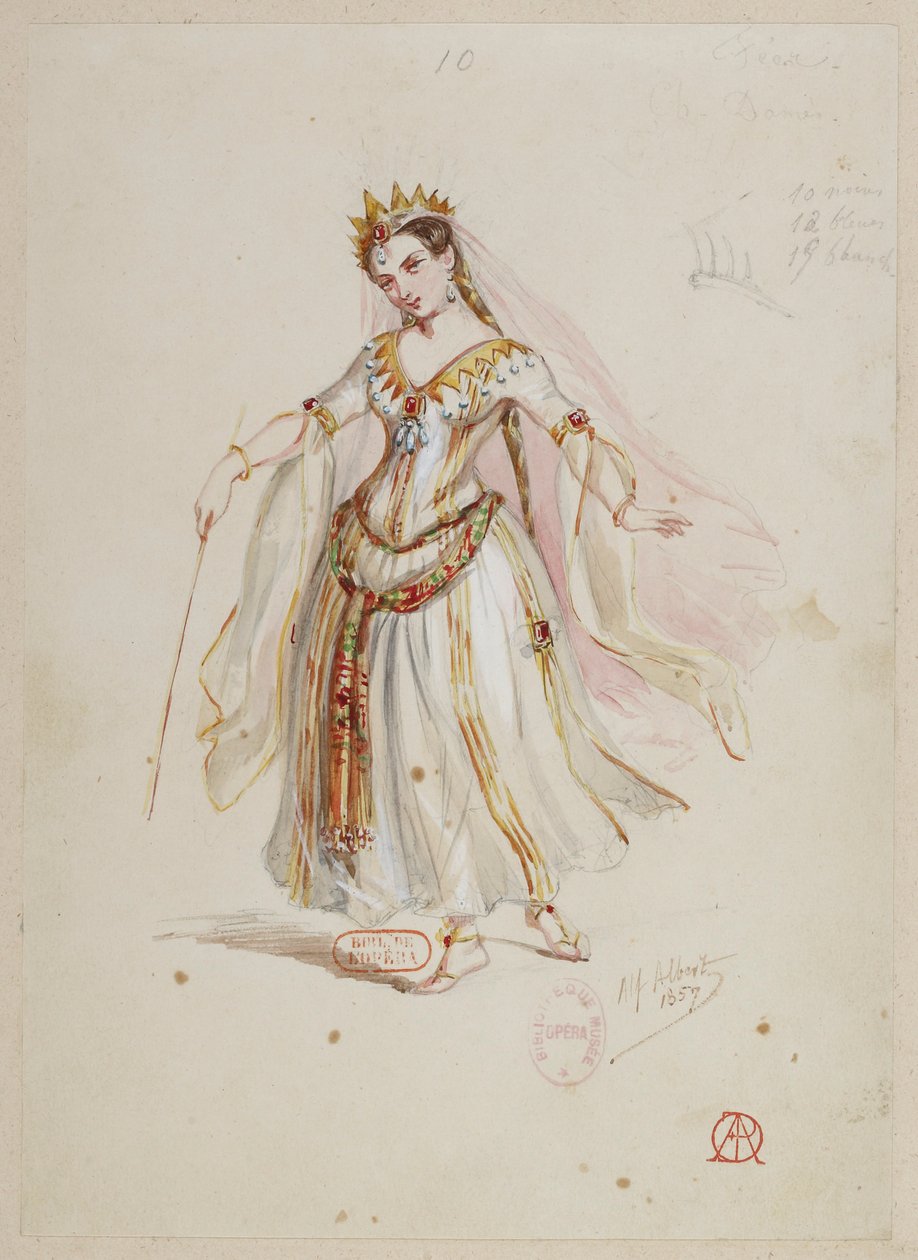 Halévy - La magicienne - modelli in costume di Alfred Albert - 10. fate, coro femminile da Alfred Albert