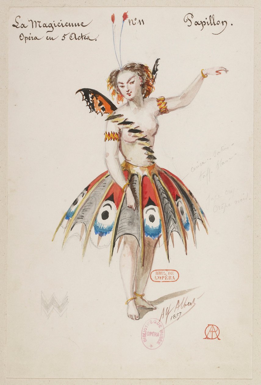 Halévy - La magicienne - modelli in costume di Alfred Albert - 11. La farfalla da Alfred Albert