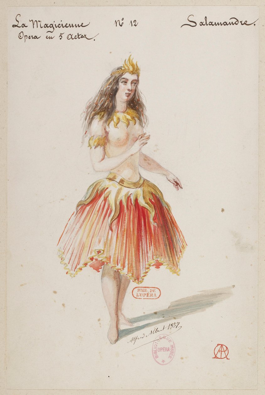 Halévy - La magicienne - modelli in costume di Alfred Albert - 12. Salamandre da Alfred Albert