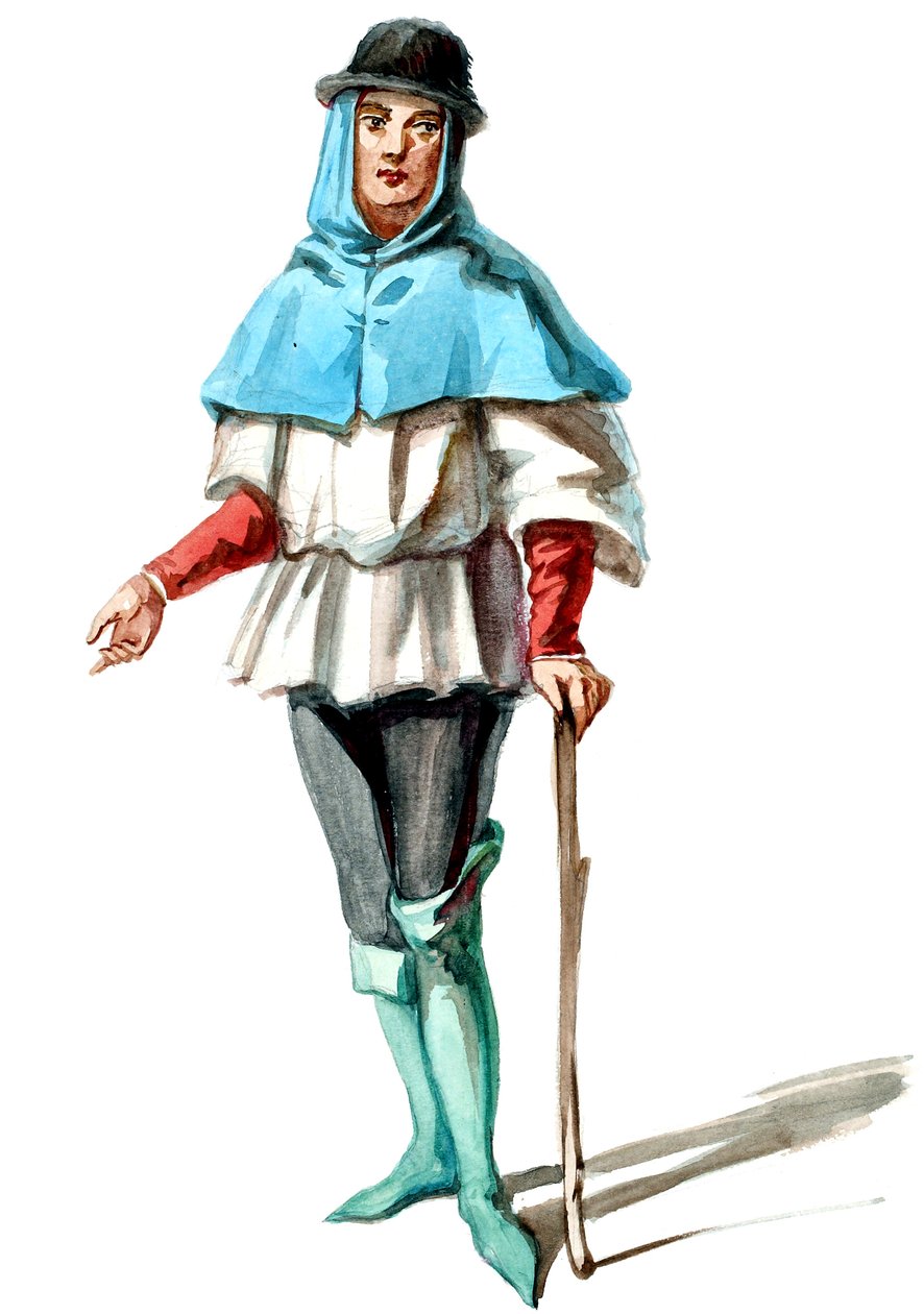 Halévy - La magicienne - modelli dei costumi di Alfred Albert - 15. Paysan (ritoccato) da Alfred Albert