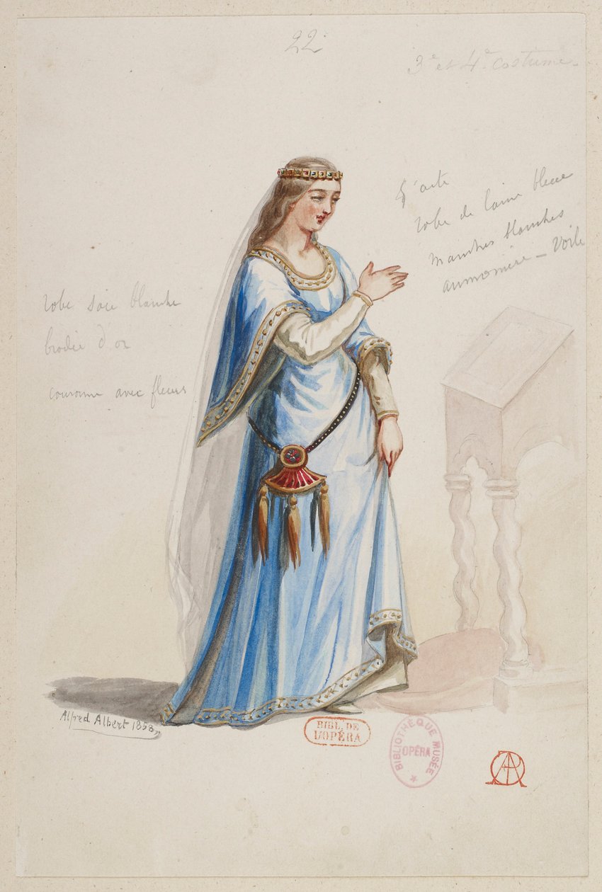 Halévy - Il mago - modelli in costume di Alfred Albert - 22 (Mélusine) da Alfred Albert