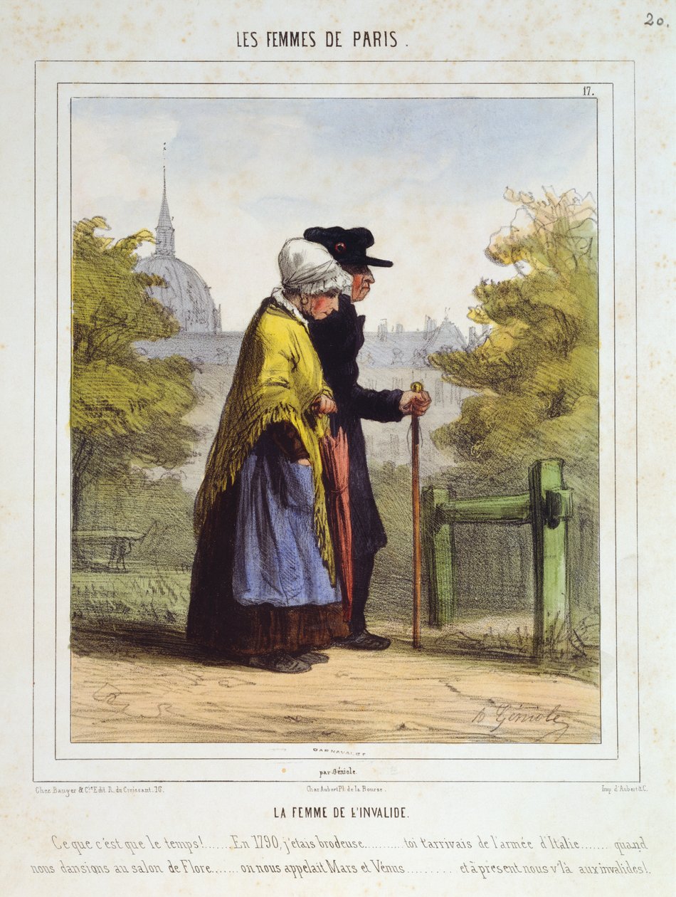 La donna degli Invalides, da Les Femmes de Paris da Alfred Andre Geniole