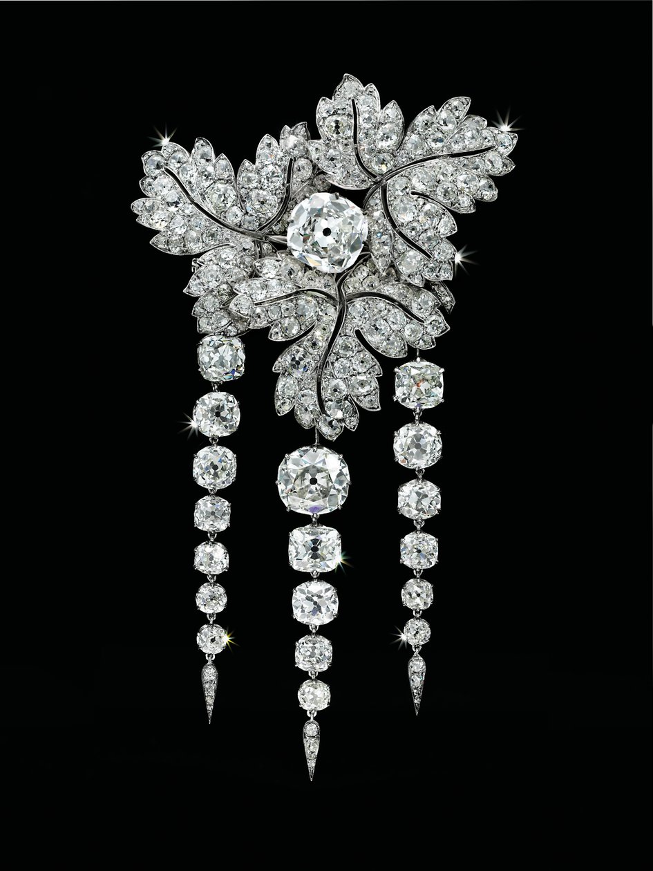 Spilla "Feuilles de Groseillier", c.1855 da Alfred Bapst