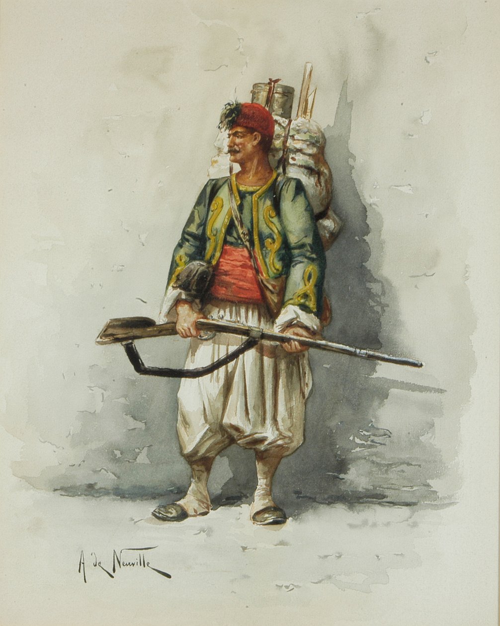 Figura militare da Alfred Brunel de Neuville