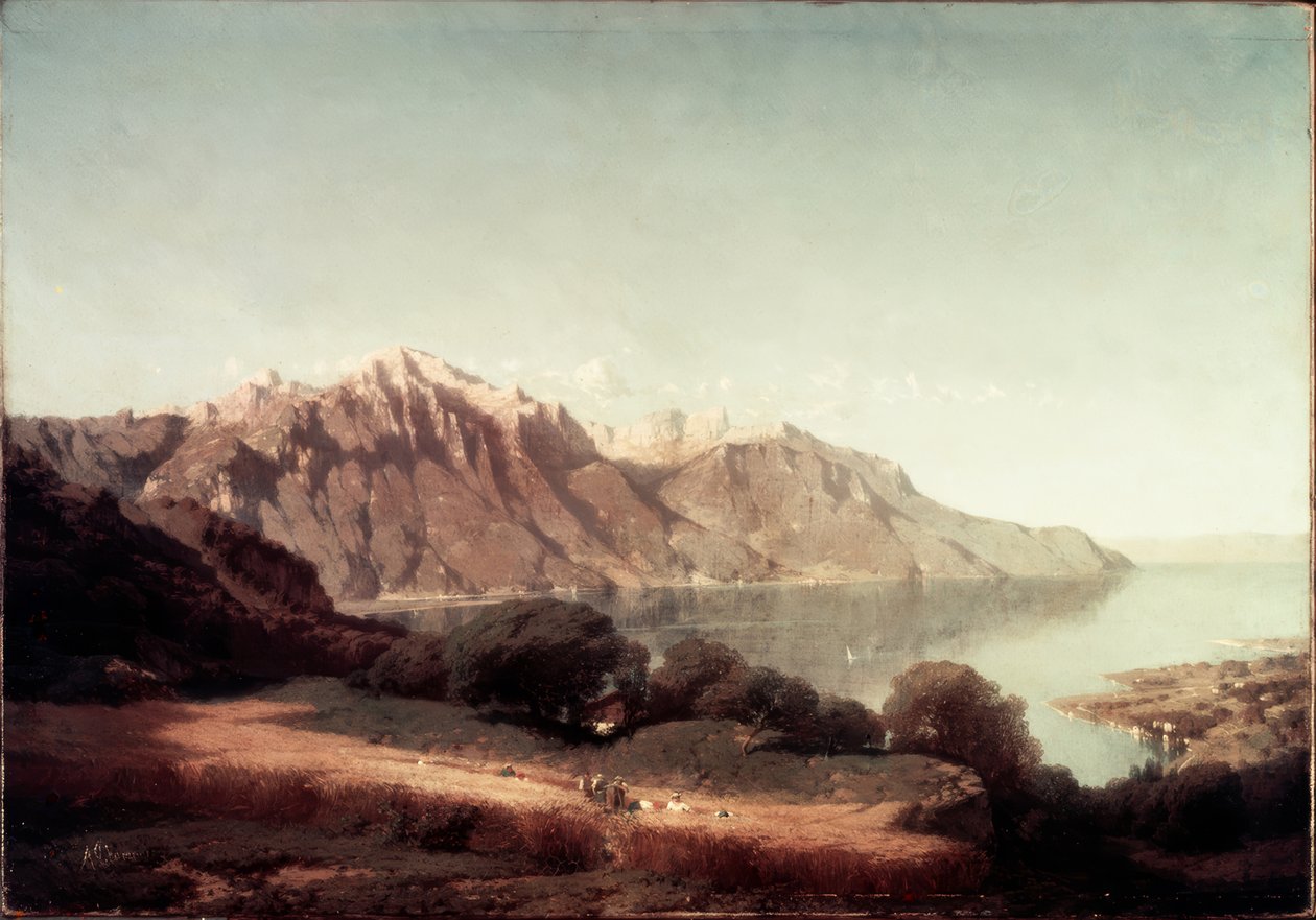 Vista sul lago di Ginevra da Alfred Chavannes