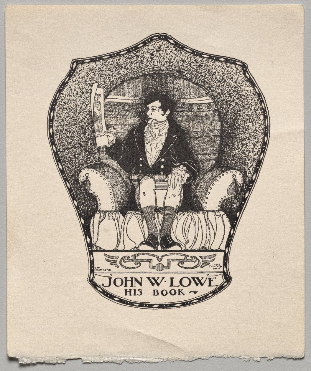 Ex Libris: John W. Lowe da Alfred Dawson