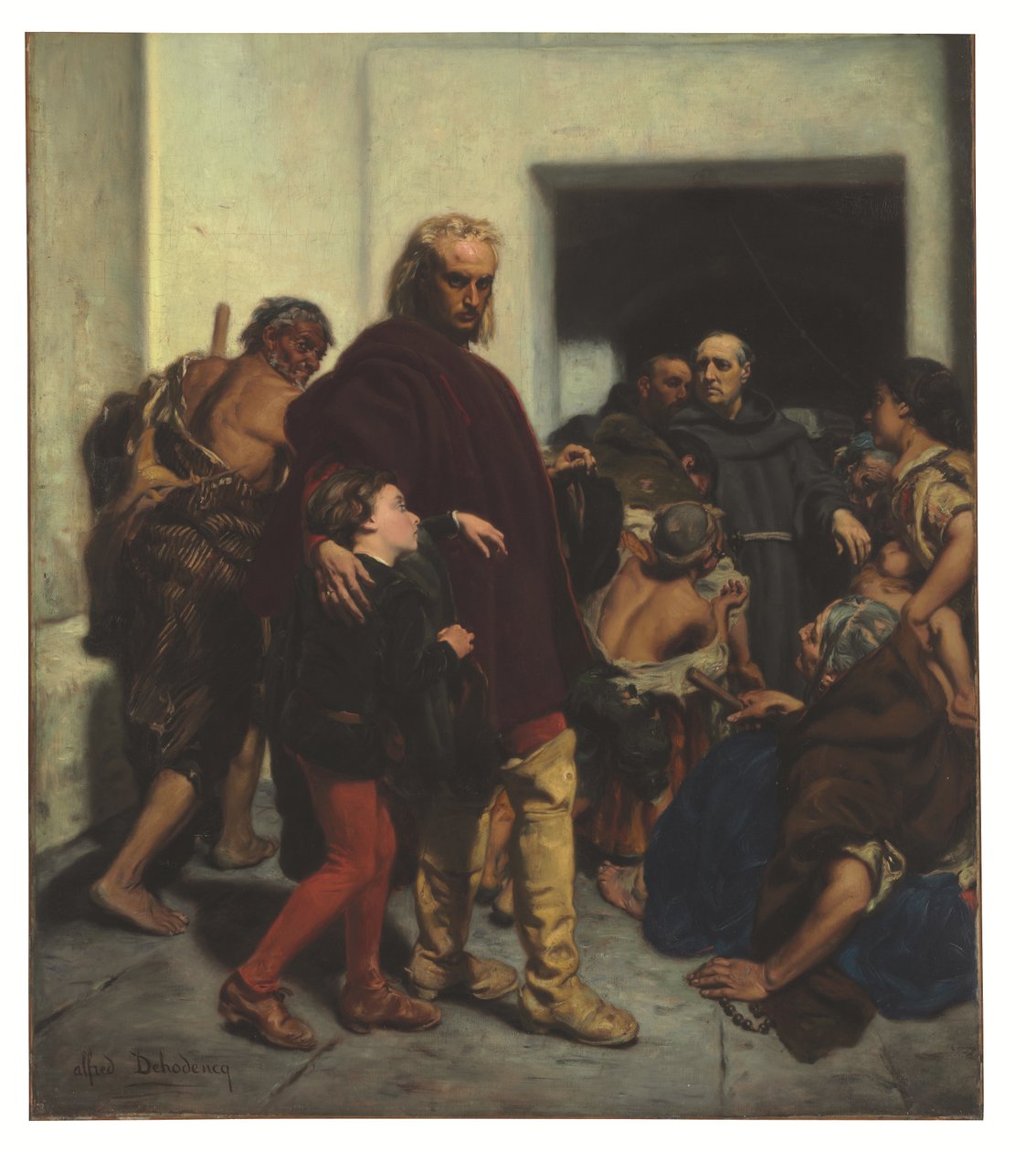 Cristoforo Colombo al Monastero di Rabida da Alfred Dehodencq
