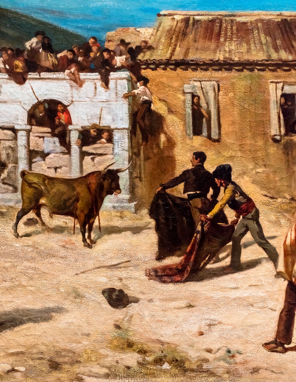 Lotta di novillos, dettaglio da Alfred Dehodencq