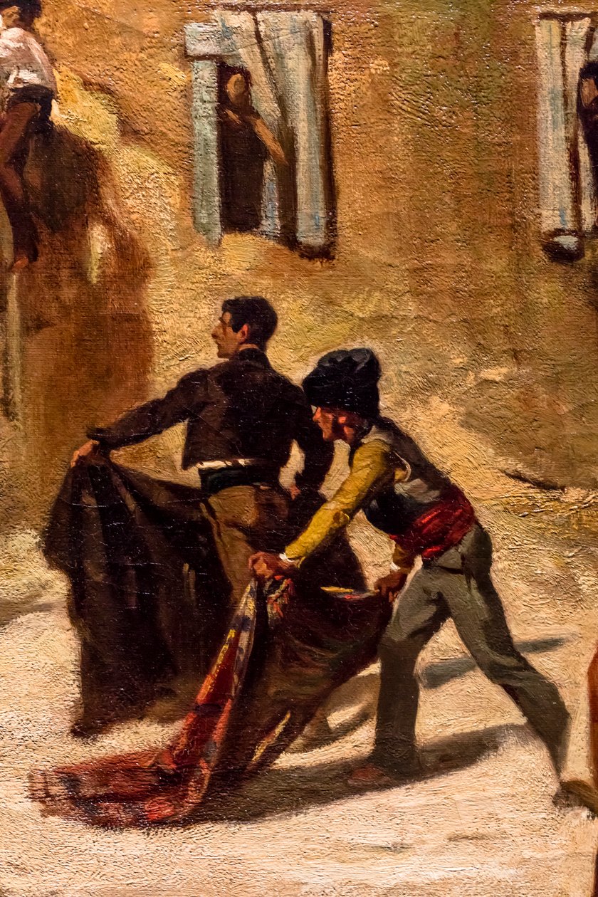 Lotta di novillos, dettaglio da Alfred Dehodencq