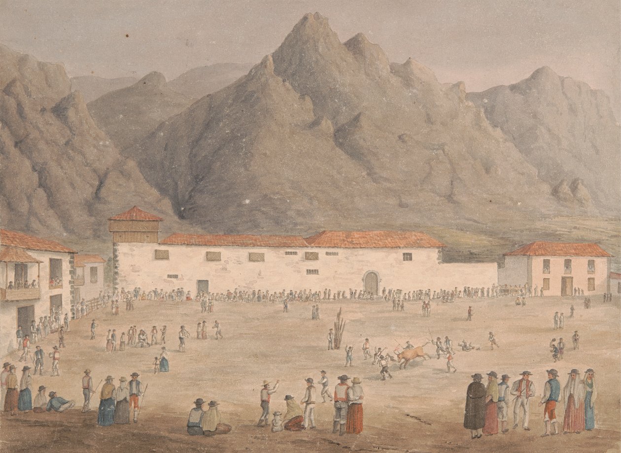 Piazza nel villaggio di Los Silos, Tenerife da Alfred Diston