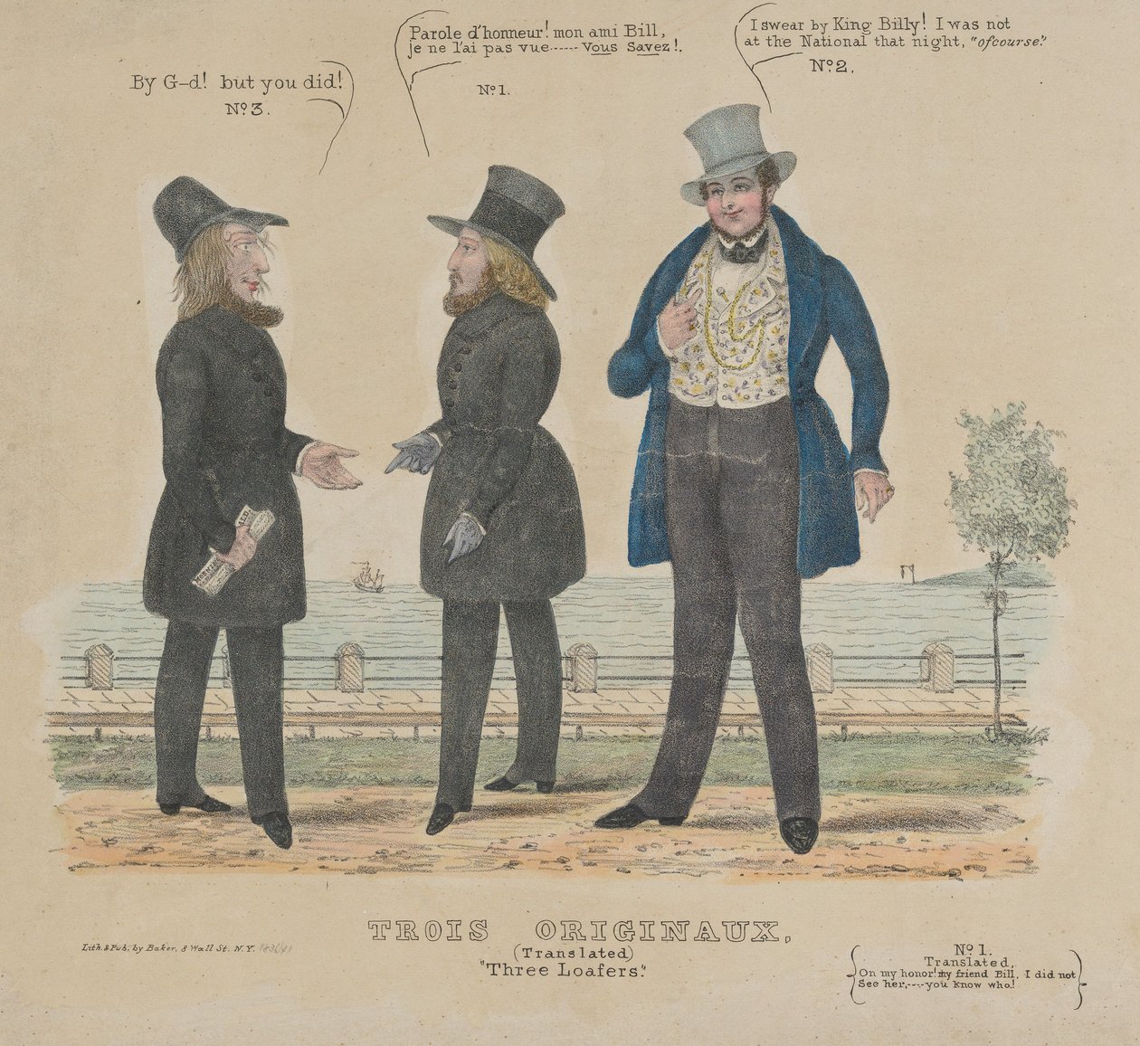 Tre fannulloni, 1836-41 da Alfred E. Baker