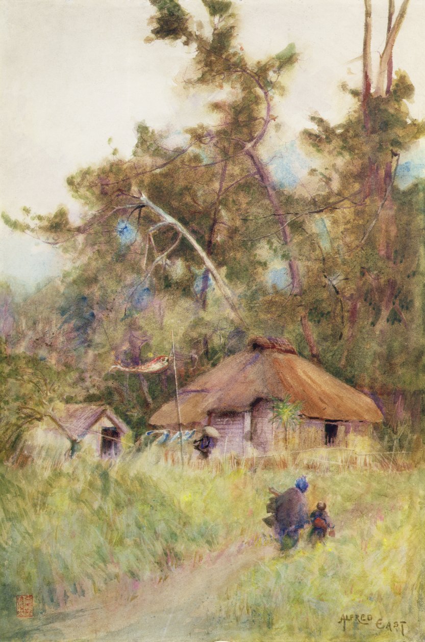 Una Giornata Tempestosa in Giappone, c.1889 da Alfred East