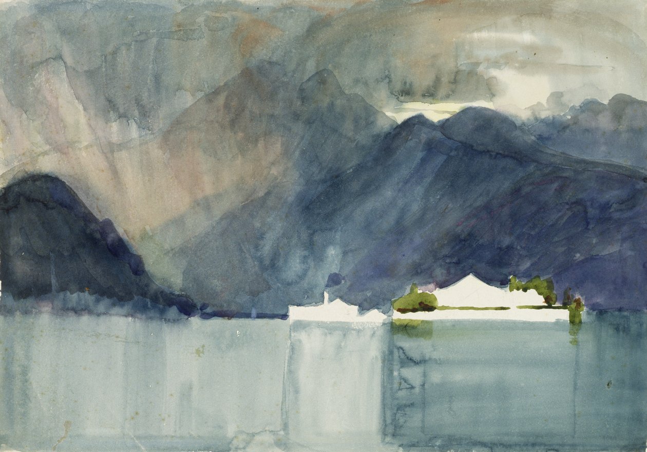Un lago svizzero da Alfred East