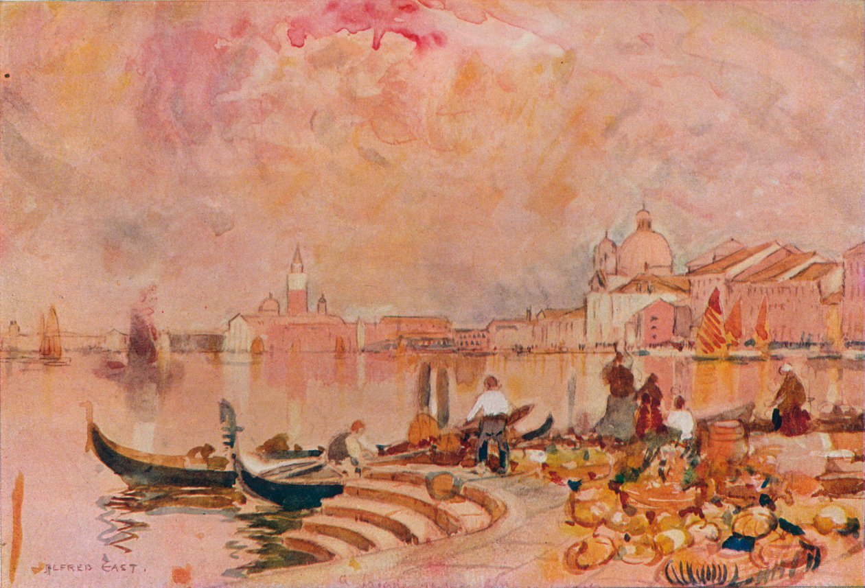 Bagliore serale, Venezia, c1895 da Alfred East