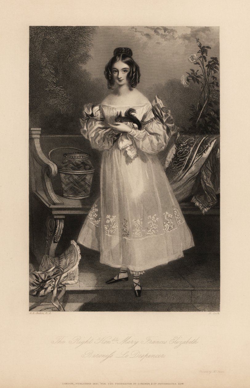 Mary Frances Elizabeth Stapleton da Alfred Edward (after) Chalon