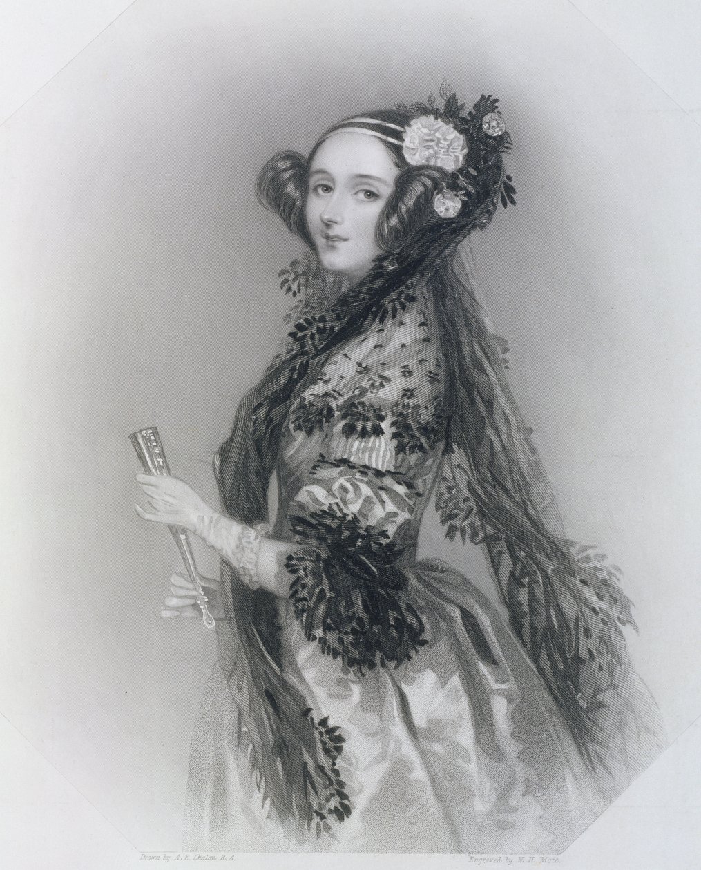 Augusta Ada King, contessa di Lovelace (1815-52), 1852 da Alfred Edward Chalon