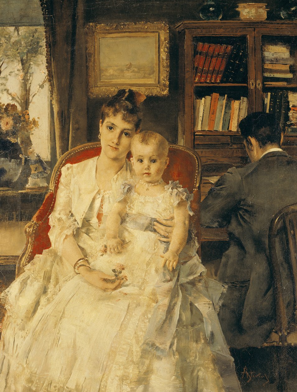Tutta la felicità (Scena familiare) c.1880 da Alfred Emile Stevens