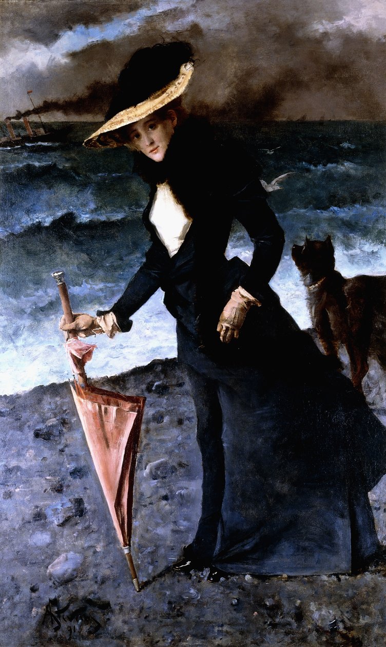 La Tempesta, 1891 da Alfred Emile Stevens