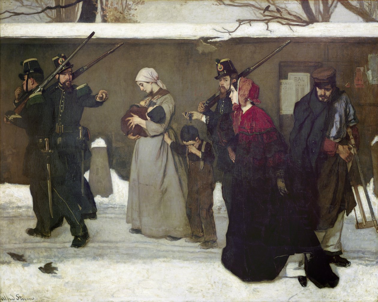 Quello che viene chiamato vagabondaggio o, I cacciatori di Vincennes, 1854 da Alfred Emile Stevens