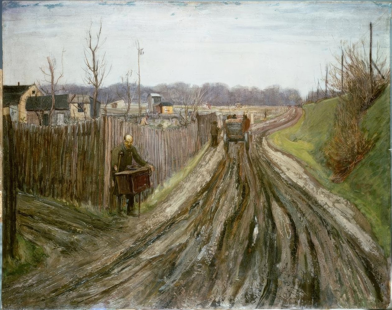 Suonatore di organetto da Alfred Frank