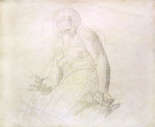 Studio di una figura, c.1850 da Alfred George Stevens