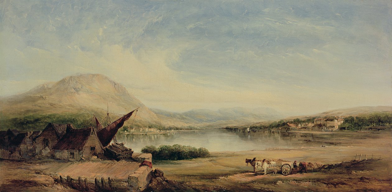 Vista sul lago, XIX secolo da Alfred Gomersal Vickers