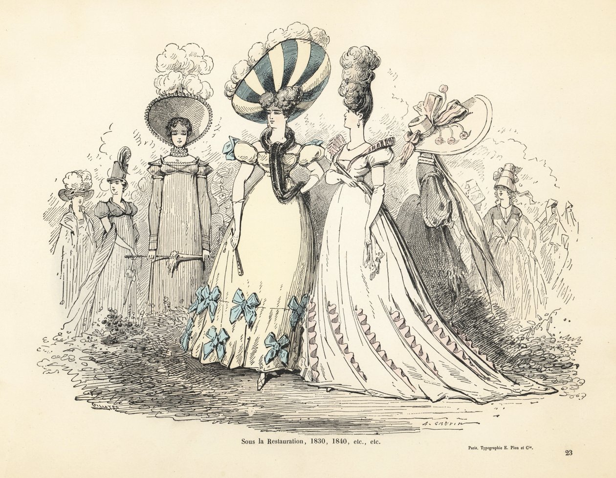 Costumi della Restaurazione Borbonica da Alfred Grevin
