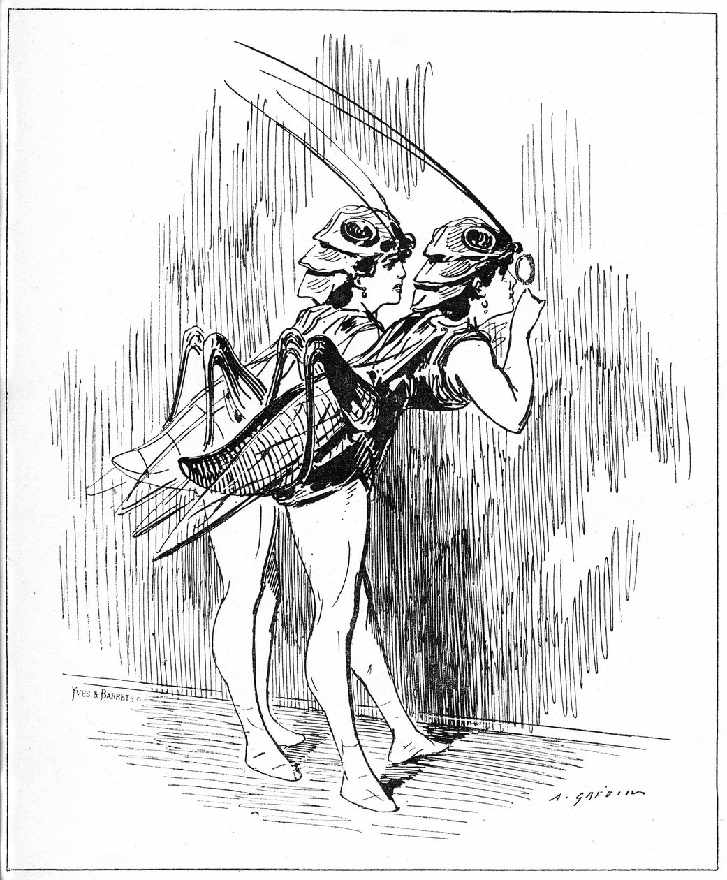Illustrazione per "Lo Spirito delle Donne" da Alfred Grevin