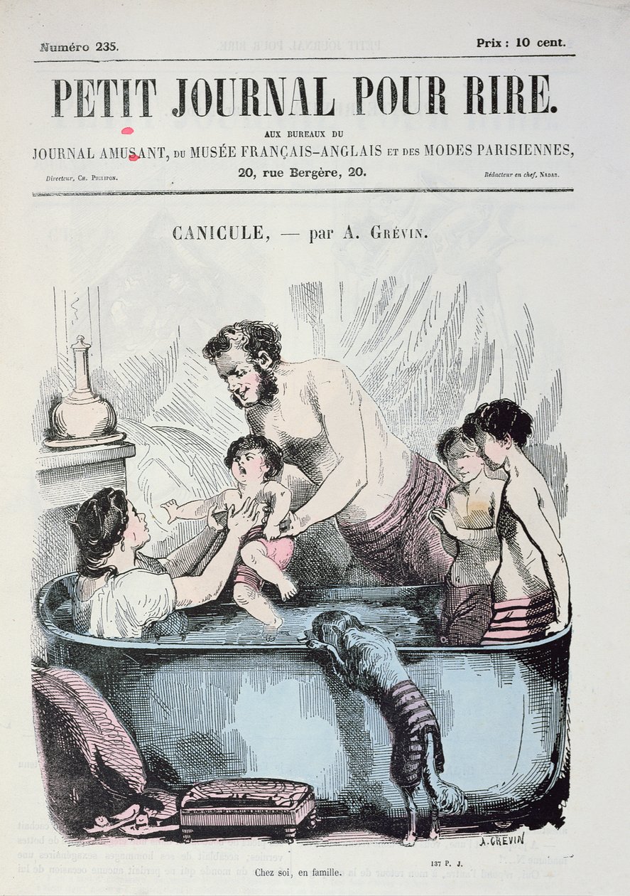 Calore torrido: Il bagno di famiglia, copertina di 