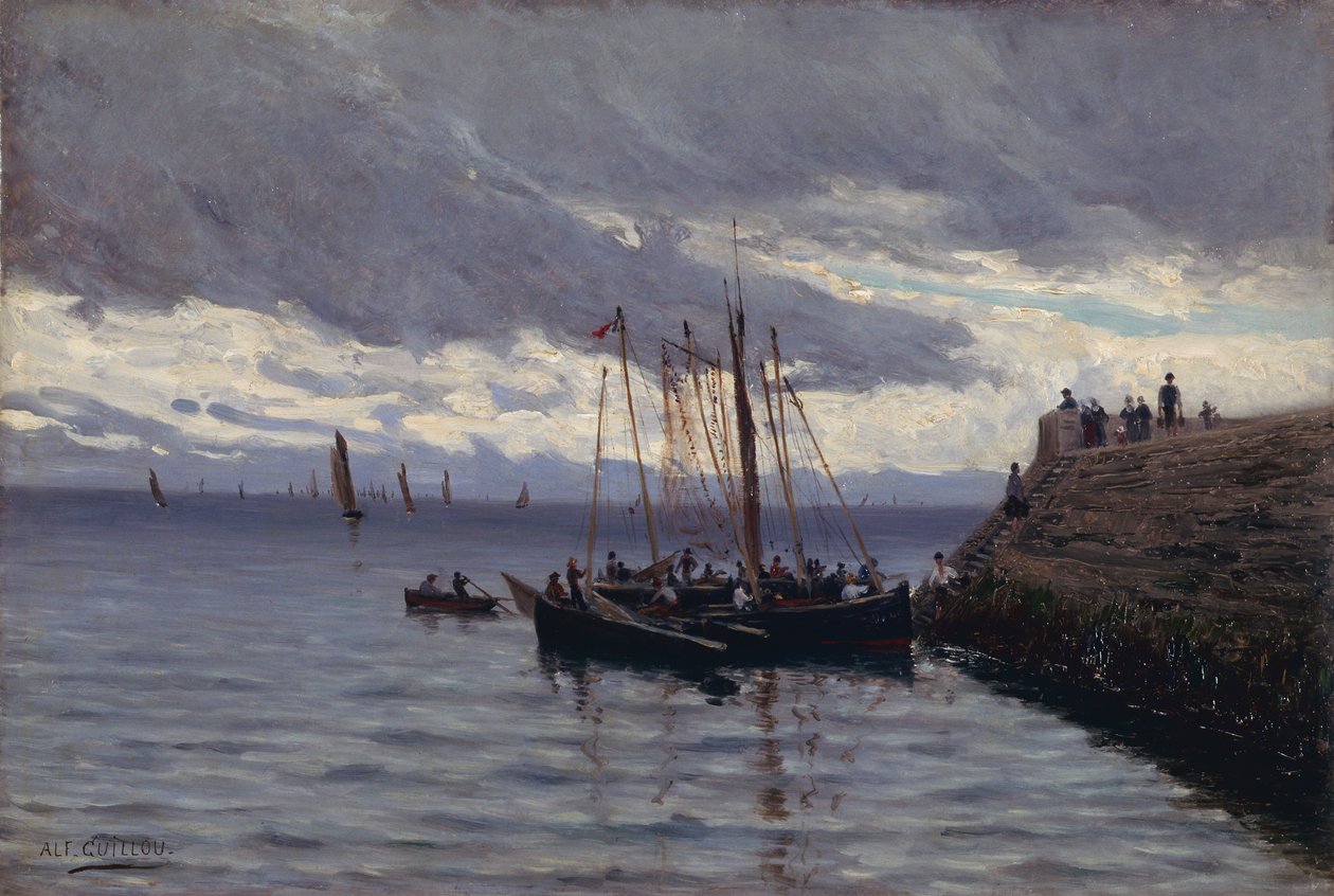 Arrivo dei pescatori di sardine da Alfred Guillou