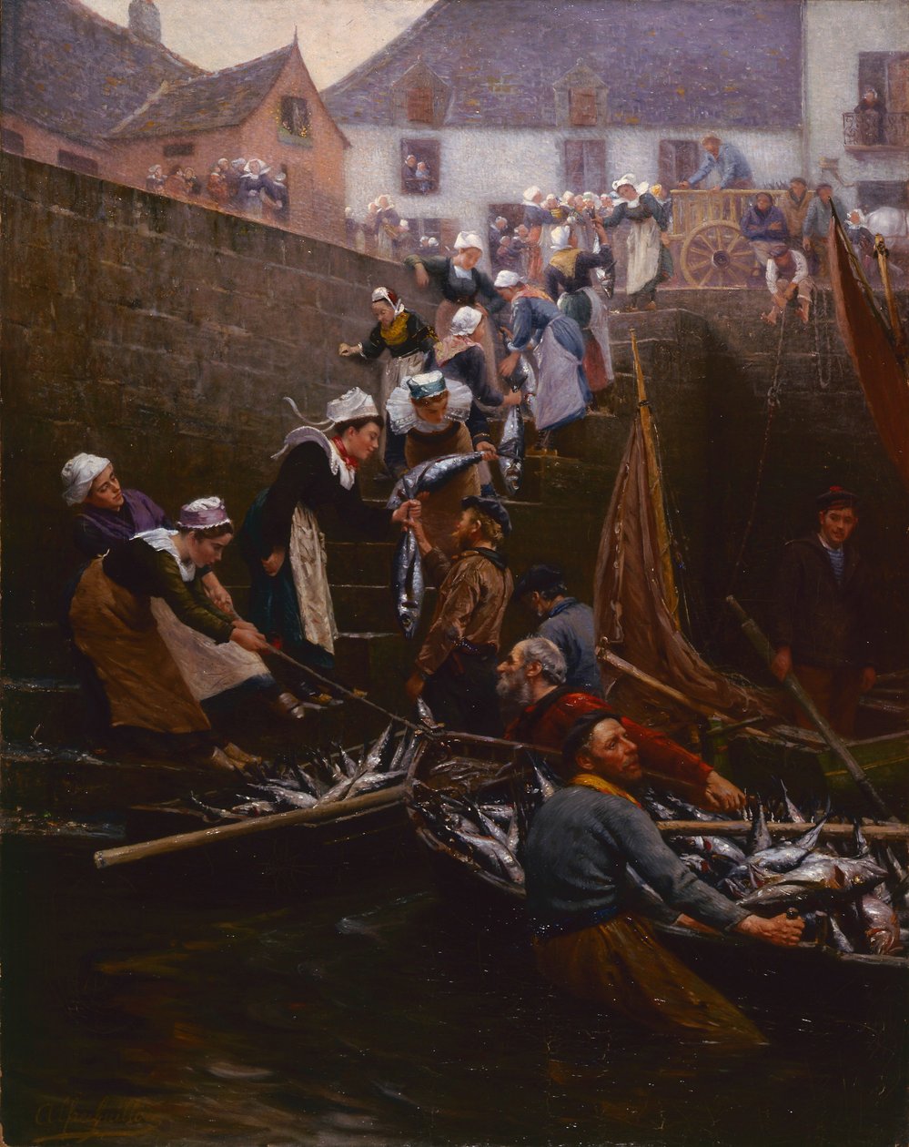 Sbarco del tonno a Concarneau da Alfred Guillou