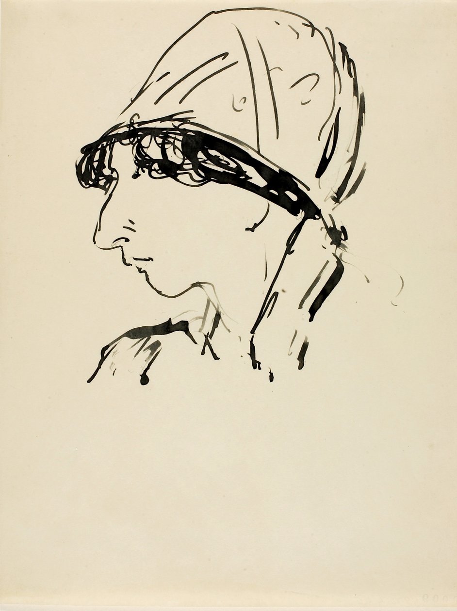 Testa di ragazza da Alfred H. Maurer